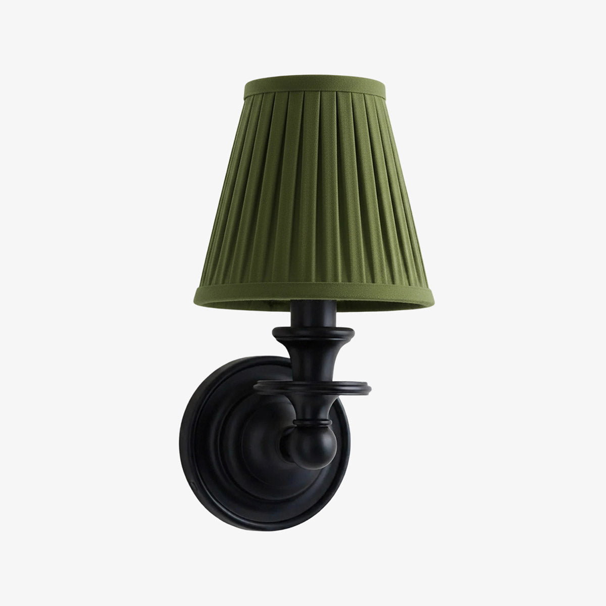 Wandlamp met stoffen kap en zwanenhalsarm – smeedijzeren armatuur met verstelbare leeslamp