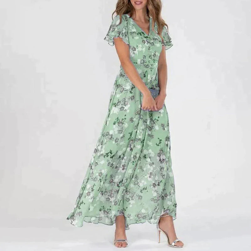 Elegante Jurk Bloemenprint voor Speciale Gelegenheden - StudioMarella