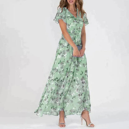 Elegante Jurk Bloemenprint voor Speciale Gelegenheden - StudioMarella
