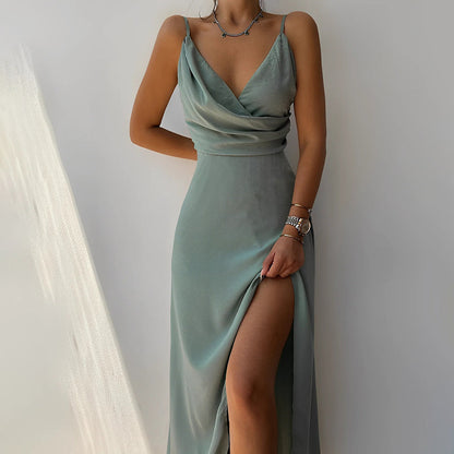 Maxi-Jurk Elegante Vrouwelijke Lange Zomerjurk