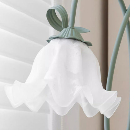 Vloerlamp Bloem Design Groen Wit Metaal 170cm 2-3 Lichts LED Sfeerlamp Woonkamer Slaapkamer