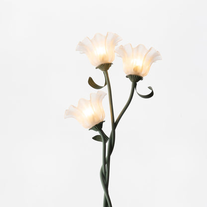 Vloerlamp Bloem Design Groen Wit Metaal 170cm 2-3 Lichts LED Sfeerlamp Woonkamer Slaapkamer