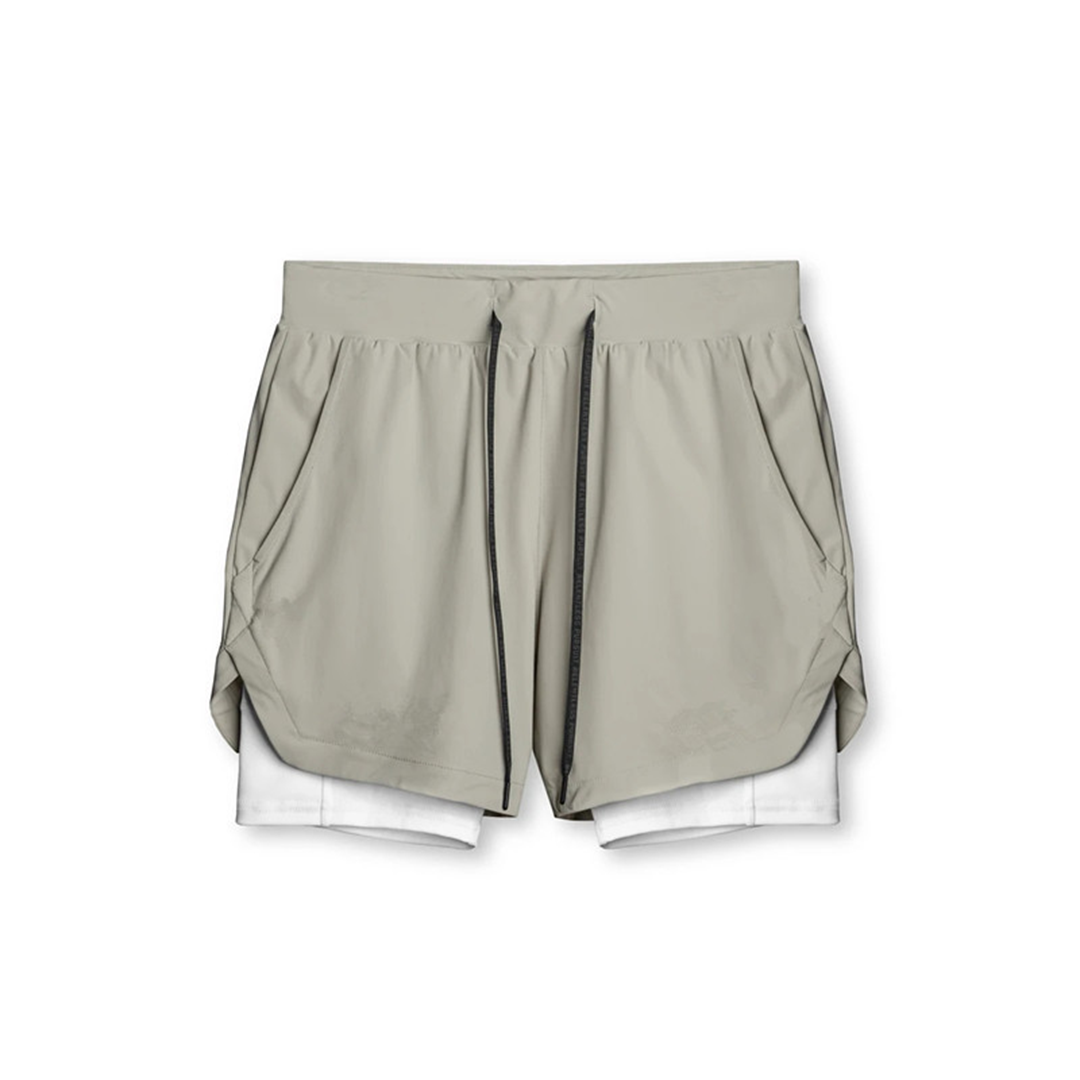 Heren Sportshort 2-in-1 Waterdichte Trainingsbroek