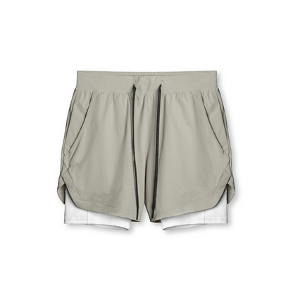 Heren Sportshort 2-in-1 Waterdichte Trainingsbroek