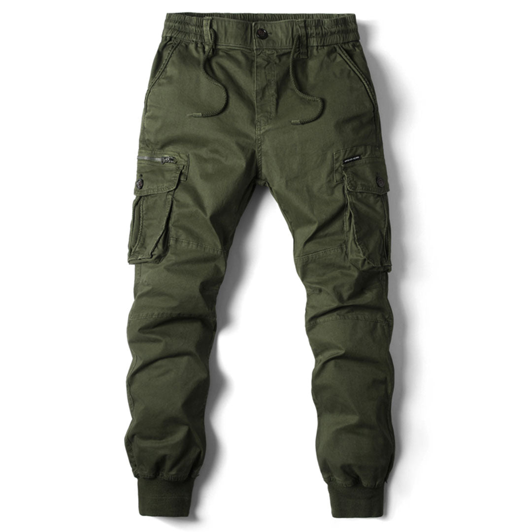 Joggingbroek Heren Comfortabele Cargo Broek Zwart