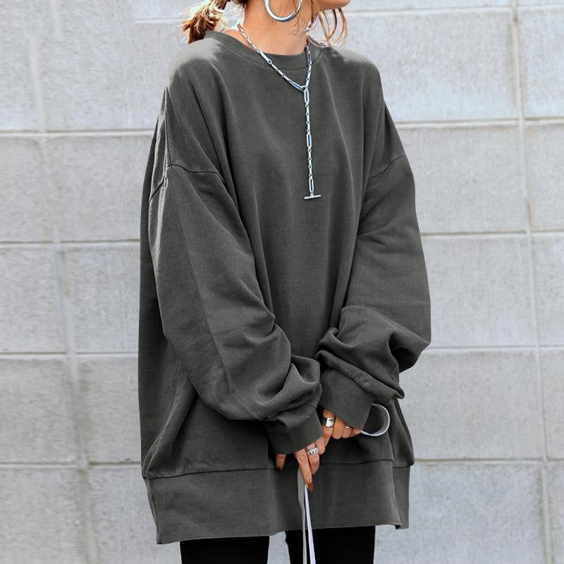 Damestrui Oversized Lange Zachte Trui voor Vrouw