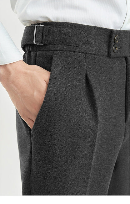 Heren Broek Tweed Comfortabel Vintage Stijl