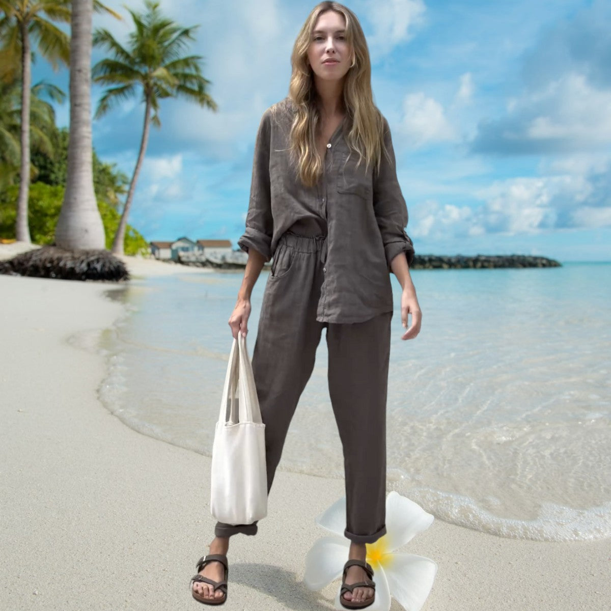 Vrouwelijke Zomerjurk Set Tweedelig Kort en Chic