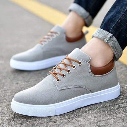 Heren Sneakers Leren Casual Schoenen Zwart Stijlvol