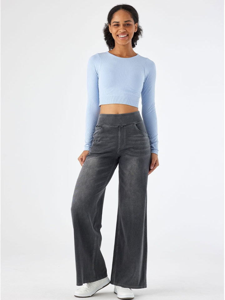 Hoge Jeans voor Vrouw Ultra Stretch Elegante Fit