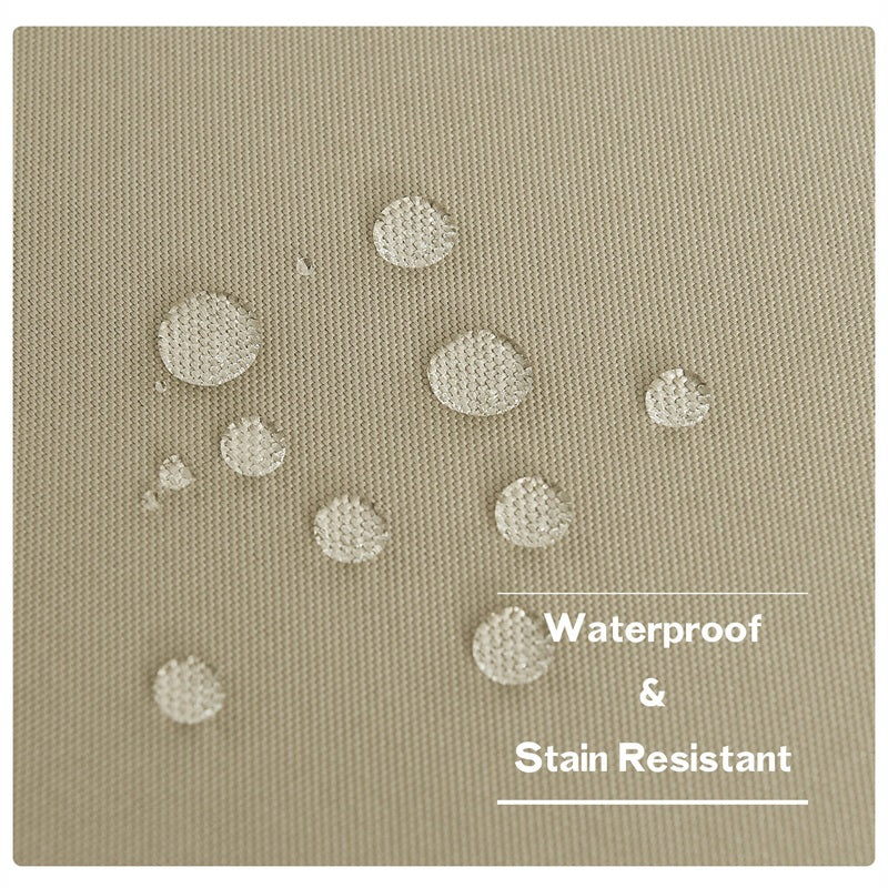 Waterdicht Buitengordijn Zware Stof Windbestendig UV-bescherming Privacy 1 Paneel Taupe Grijs Navy