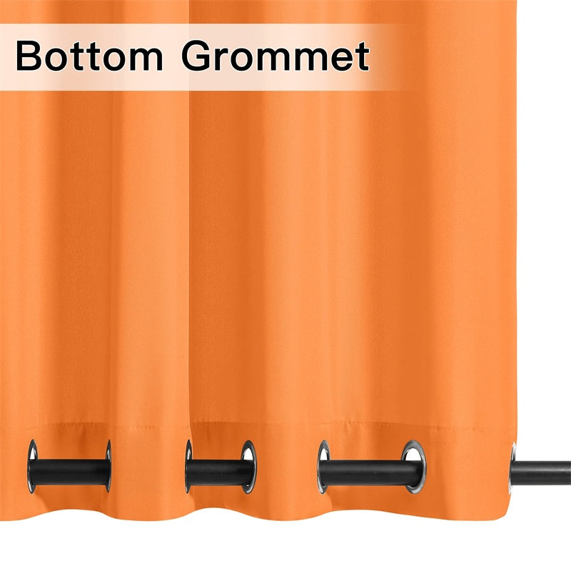 Waterdicht Buitengordijn Zware Stof Windbestendig UV-bescherming Privacy 1 Paneel Taupe Grijs Navy