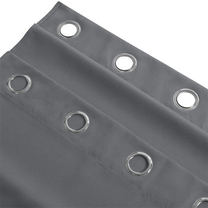 Waterdicht Buitengordijn Zware Stof Windbestendig UV-bescherming Privacy 1 Paneel Taupe Grijs Navy