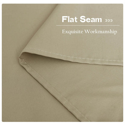 Waterdicht Buitengordijn Zware Stof Windbestendig UV-bescherming Privacy 1 Paneel Taupe Grijs Navy