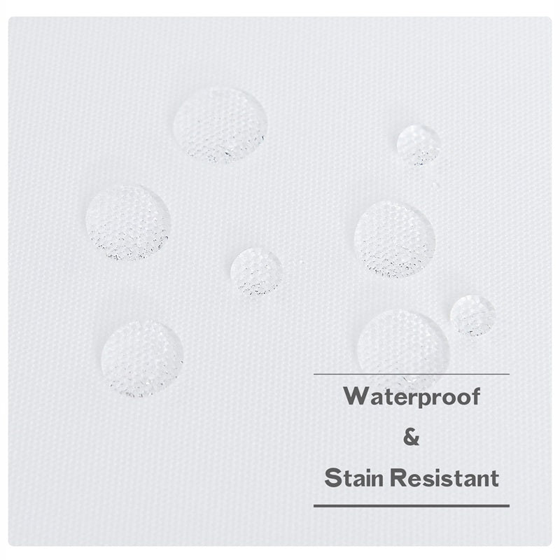 Waterdicht Buitengordijn Zware Stof Windbestendig UV-bescherming Privacy 1 Paneel Taupe Grijs Navy