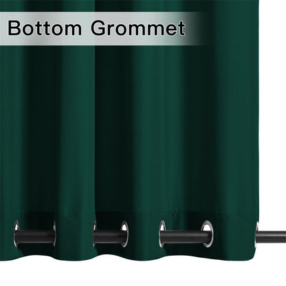 Waterdicht Buitengordijn Zware Stof Windbestendig UV-bescherming Privacy 1 Paneel Taupe Grijs Navy
