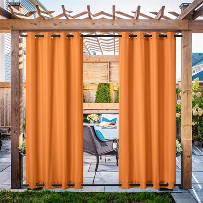 Waterdicht Buitengordijn Zware Stof Windbestendig UV-bescherming Privacy 1 Paneel Taupe Grijs Navy