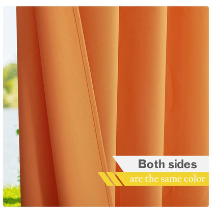 Waterdicht Buitengordijn Zware Stof Windbestendig UV-bescherming Privacy 1 Paneel Taupe Grijs Navy