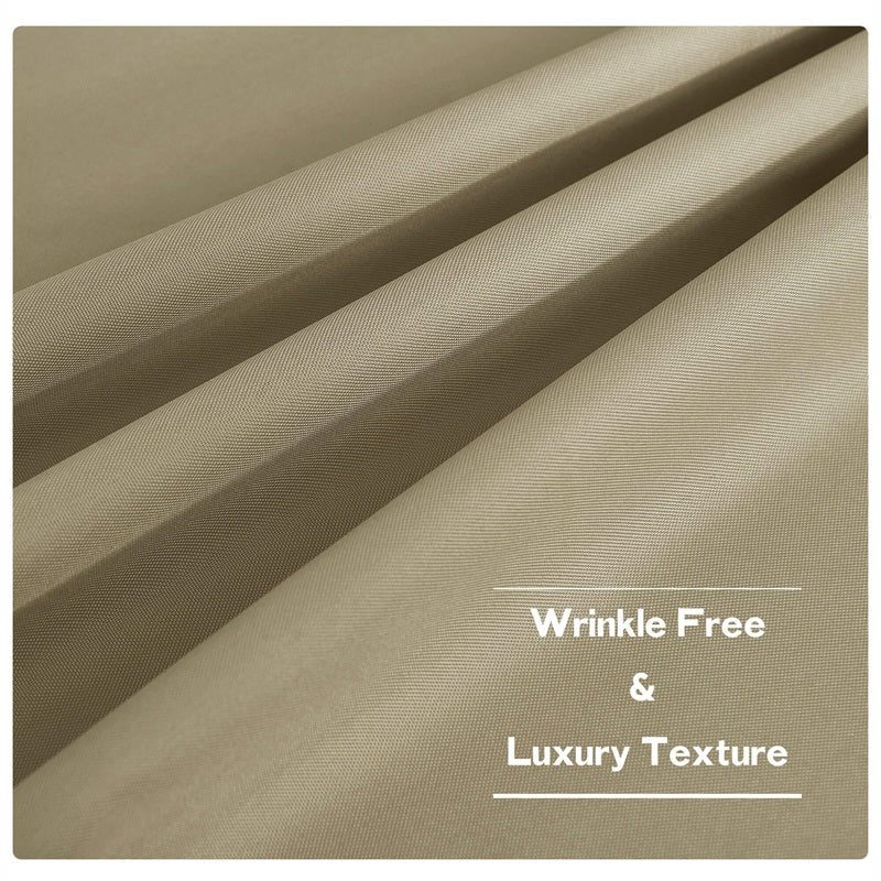 Waterdicht Buitengordijn Zware Stof Windbestendig UV-bescherming Privacy 1 Paneel Taupe Grijs Navy