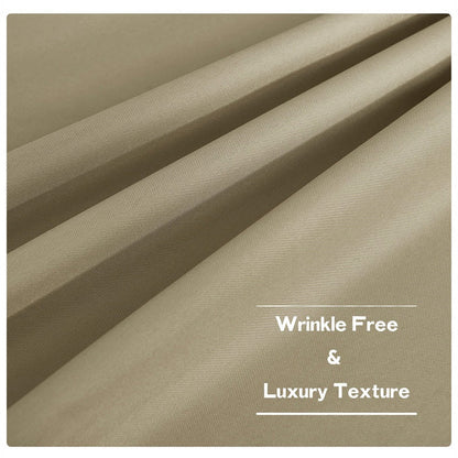 Waterdicht Buitengordijn Zware Stof Windbestendig UV-bescherming Privacy 1 Paneel Taupe Grijs Navy