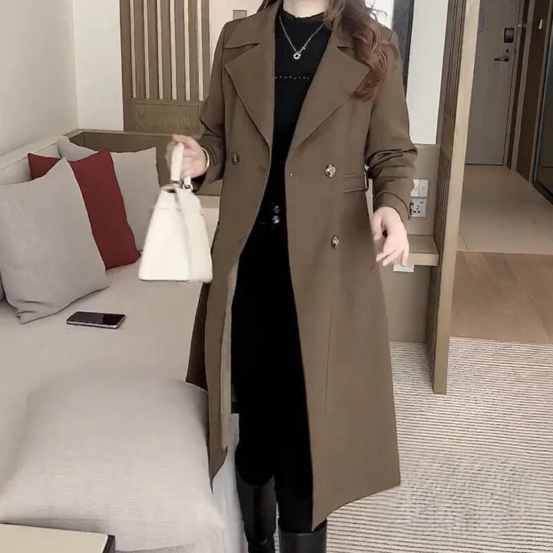 Dames Jas Lange Elegante Wintermantel voor Vrouw