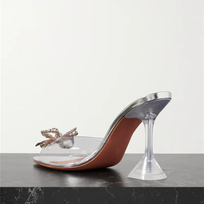 Elegante Strass Sandalen met Glitter voor Vrouw