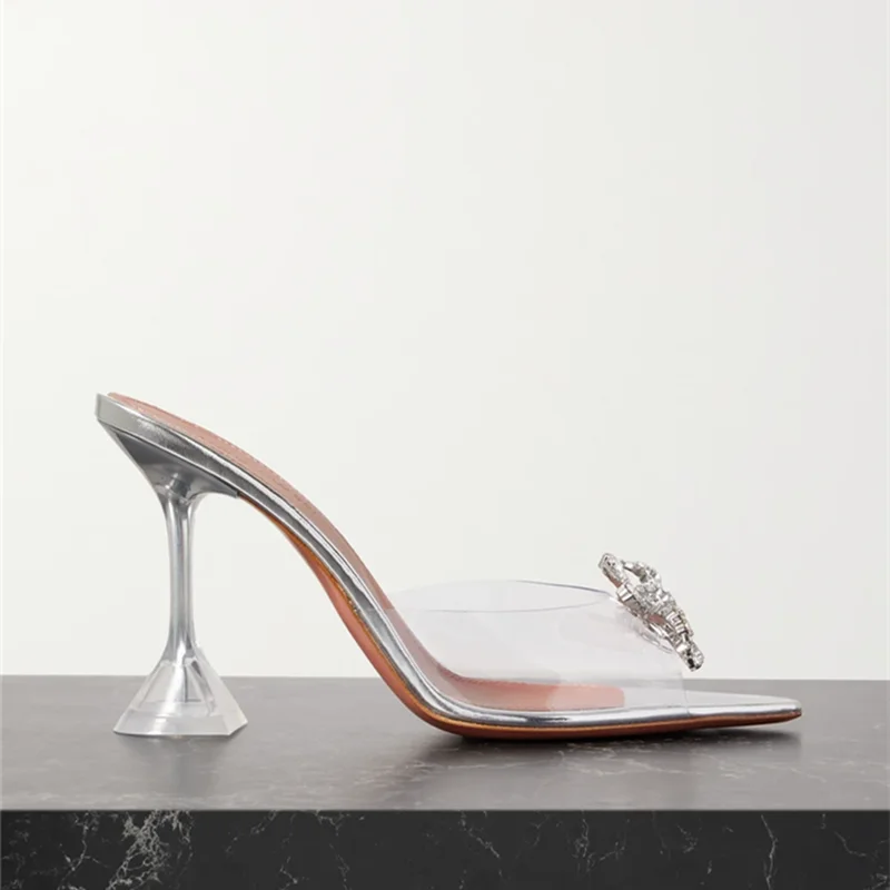Elegante Strass Sandalen met Glitter voor Vrouw