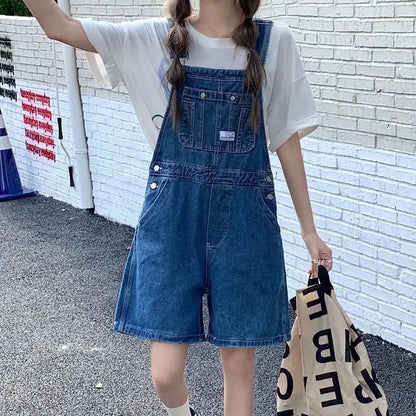 Vrouwen Jumpsuit Zomer Blauw Denim