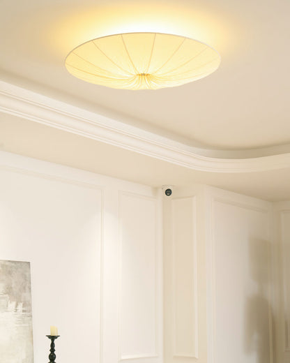 Tassel Plafondlamp Kwastjesdetail Beige Stof IJzer Warm Diffuus Licht Moderne Flush Mount Eetkamer Slaapkamer Entree