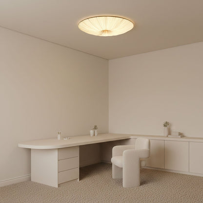Tassel Plafondlamp Kwastjesdetail Beige Stof IJzer Warm Diffuus Licht Moderne Flush Mount Eetkamer Slaapkamer Entree