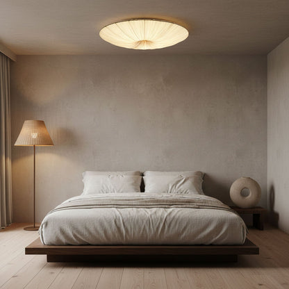 Tassel Plafondlamp Kwastjesdetail Beige Stof IJzer Warm Diffuus Licht Moderne Flush Mount Eetkamer Slaapkamer Entree