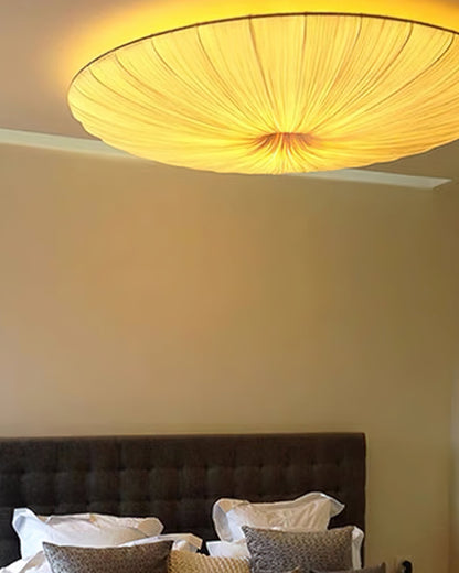 Tassel Plafondlamp Kwastjesdetail Beige Stof IJzer Warm Diffuus Licht Moderne Flush Mount Eetkamer Slaapkamer Entree