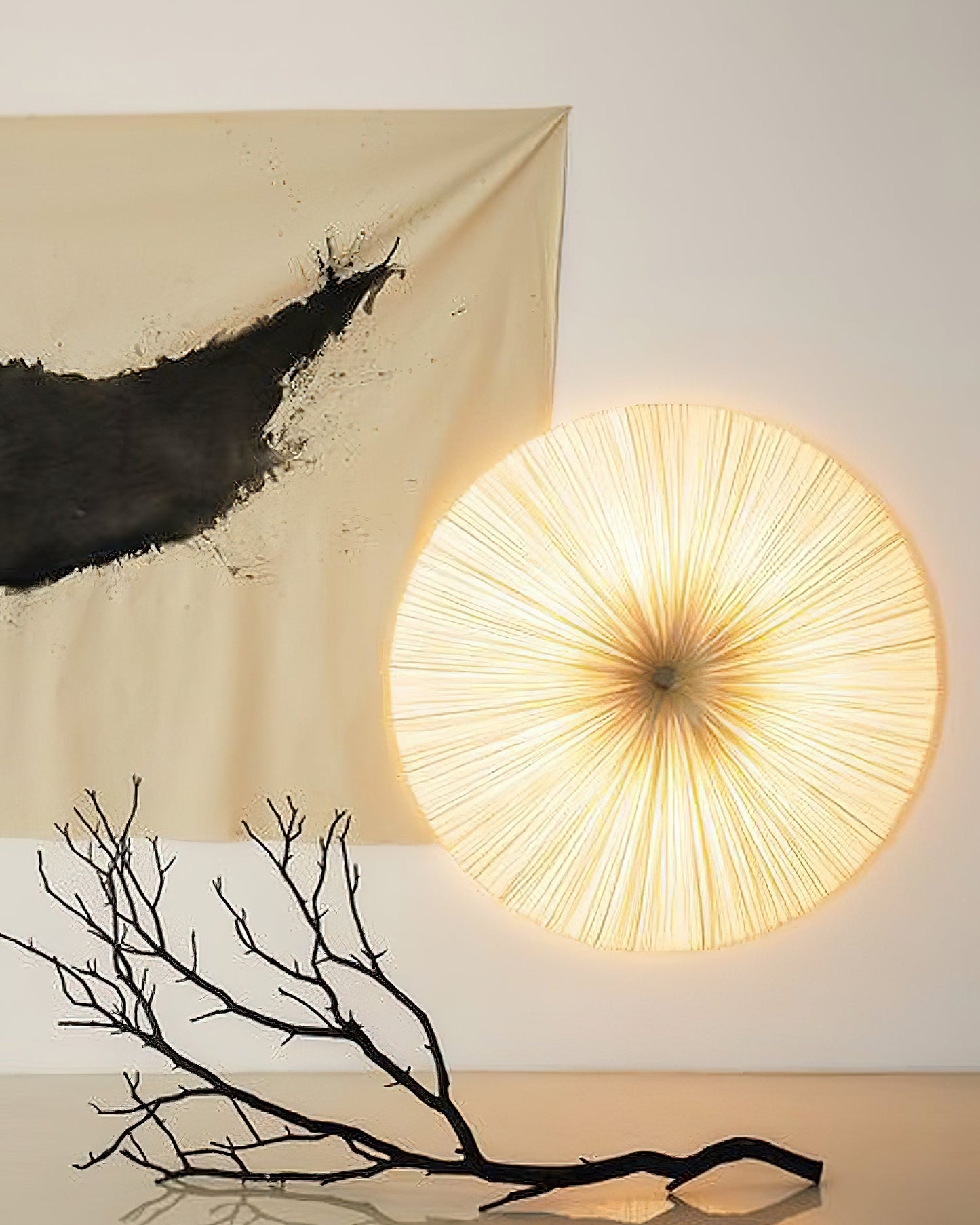 Tassel Plafondlamp Kwastjesdetail Beige Stof IJzer Warm Diffuus Licht Moderne Flush Mount Eetkamer Slaapkamer Entree
