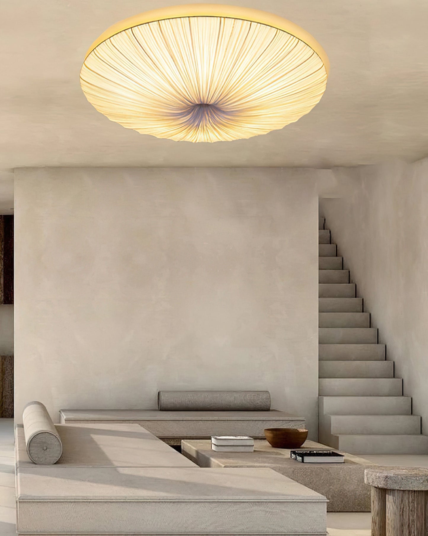 Tassel Plafondlamp Kwastjesdetail Beige Stof IJzer Warm Diffuus Licht Moderne Flush Mount Eetkamer Slaapkamer Entree