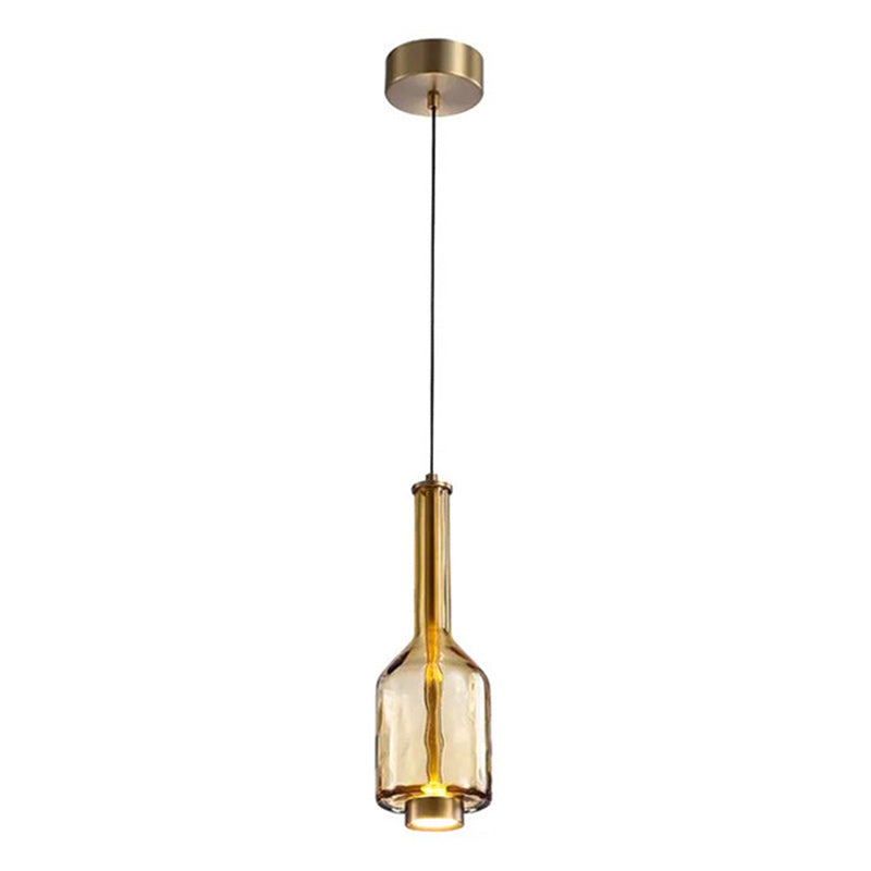 Hanglamp met Gekleurde Glazen Bol – Modern Design voor Eetkamer en Keuken
