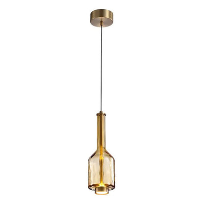 Hanglamp met Gekleurde Glazen Bol – Modern Design voor Eetkamer en Keuken