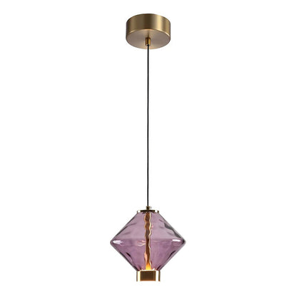 Hanglamp met Gekleurde Glazen Bol – Modern Design voor Eetkamer en Keuken
