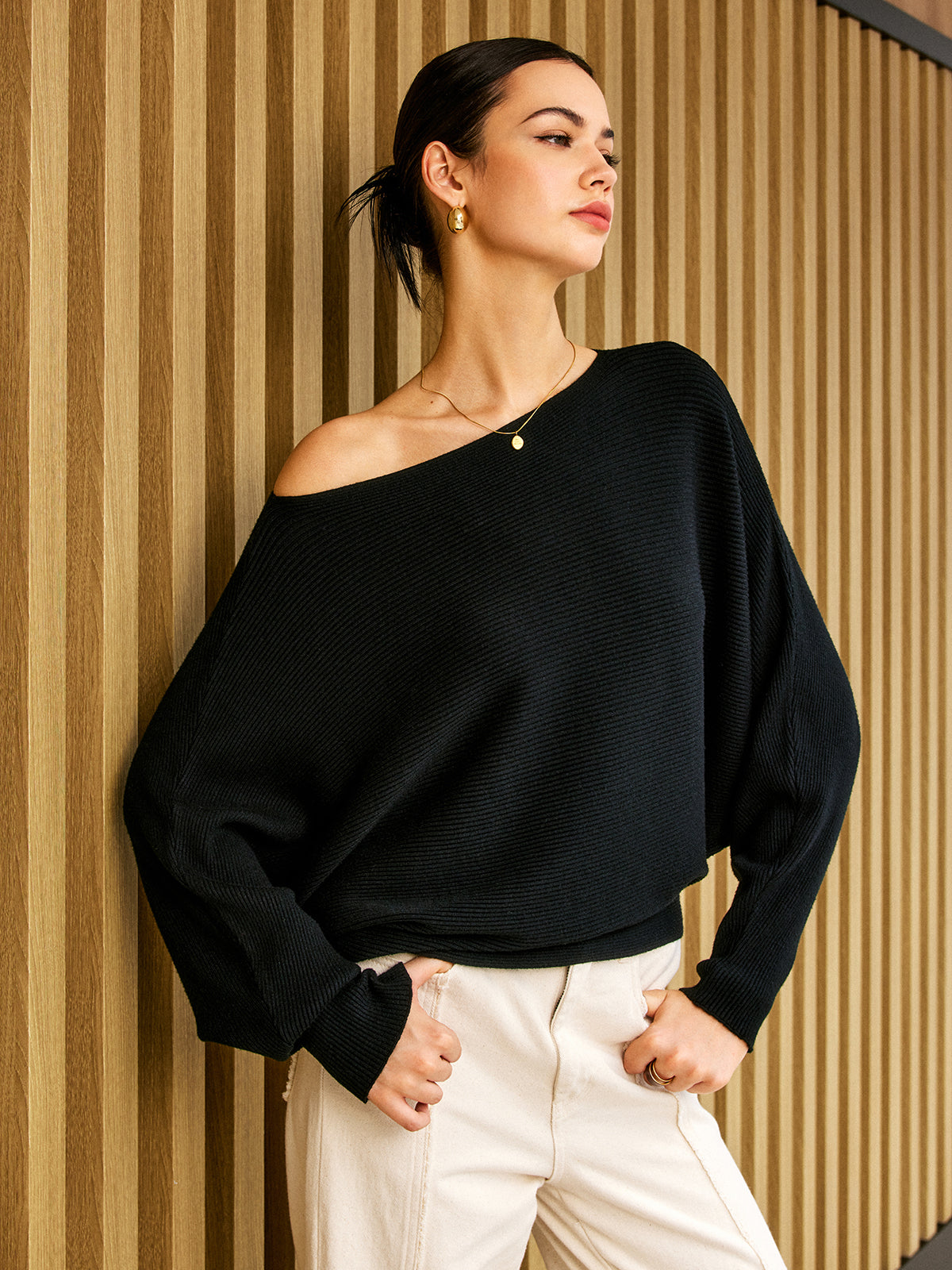 Imani Dames Trui Asymmetrisch Comfy Design - StudioMarella