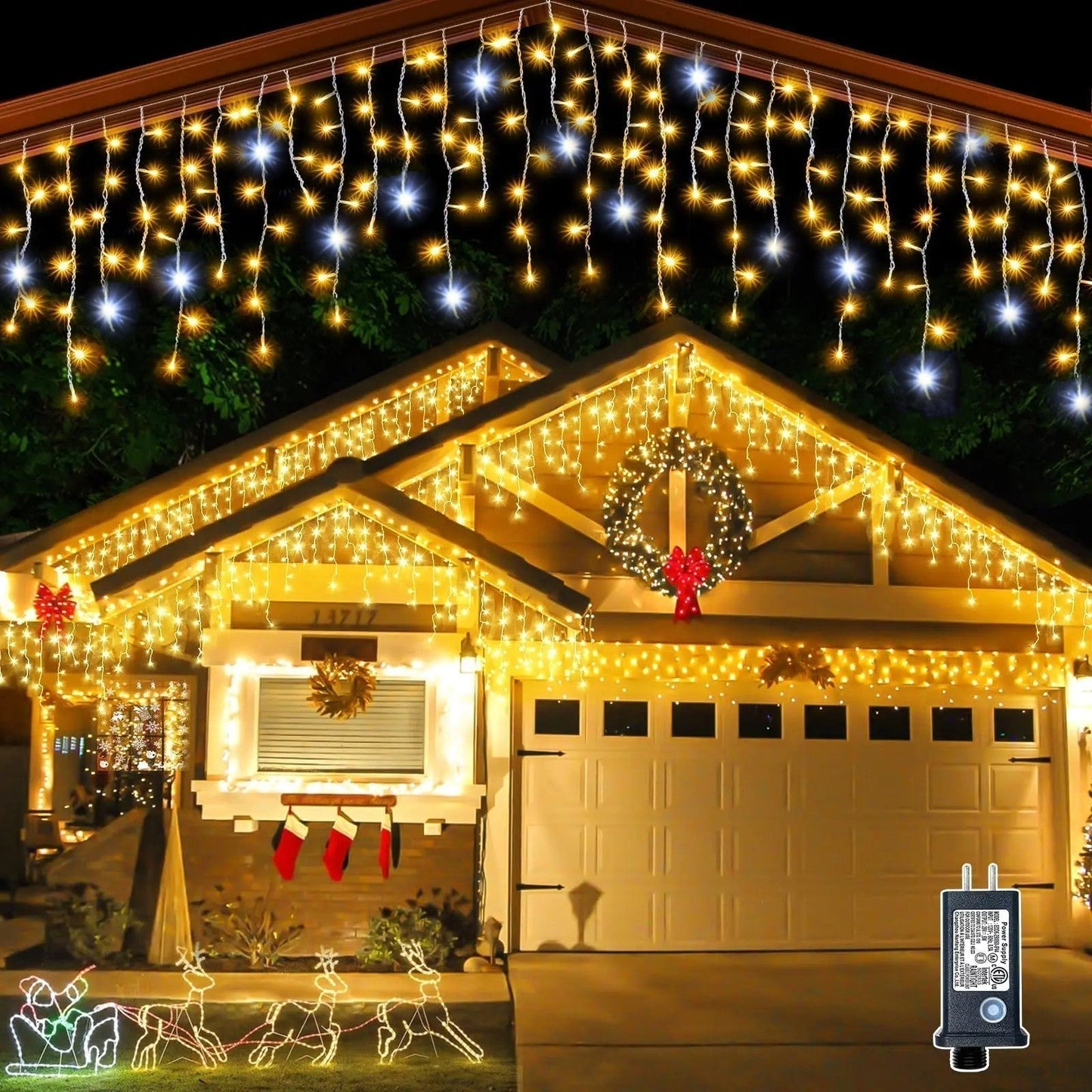 LED Gordijnverlichting Warm Wit 4-32 Meter Waterbestendig Feestverlichting Buiten