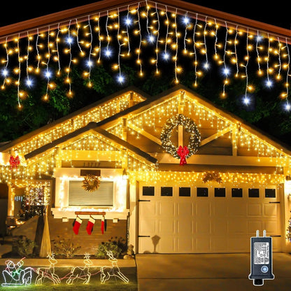 LED Gordijnverlichting Warm Wit 4-32 Meter Waterbestendig Feestverlichting Buiten