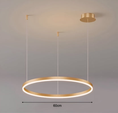 Moderne Led Ring Hanglamp Met Meerdere Lichtcirkels En Dimbare Verlichting