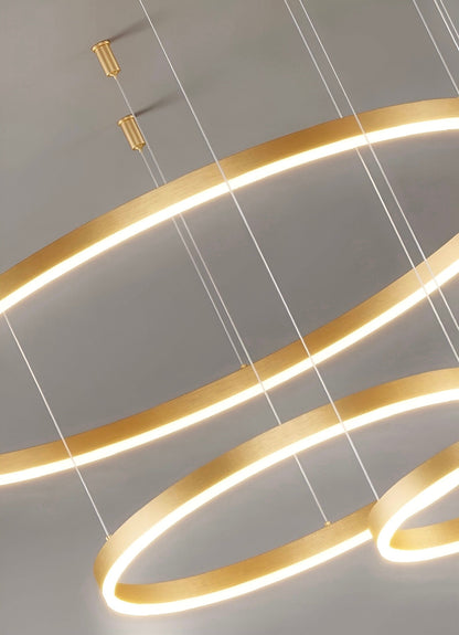 Moderne Led Ring Hanglamp Met Meerdere Lichtcirkels En Dimbare Verlichting