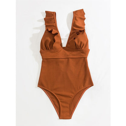 Boho Bikini met Ruches en Open Rug voor Zomer