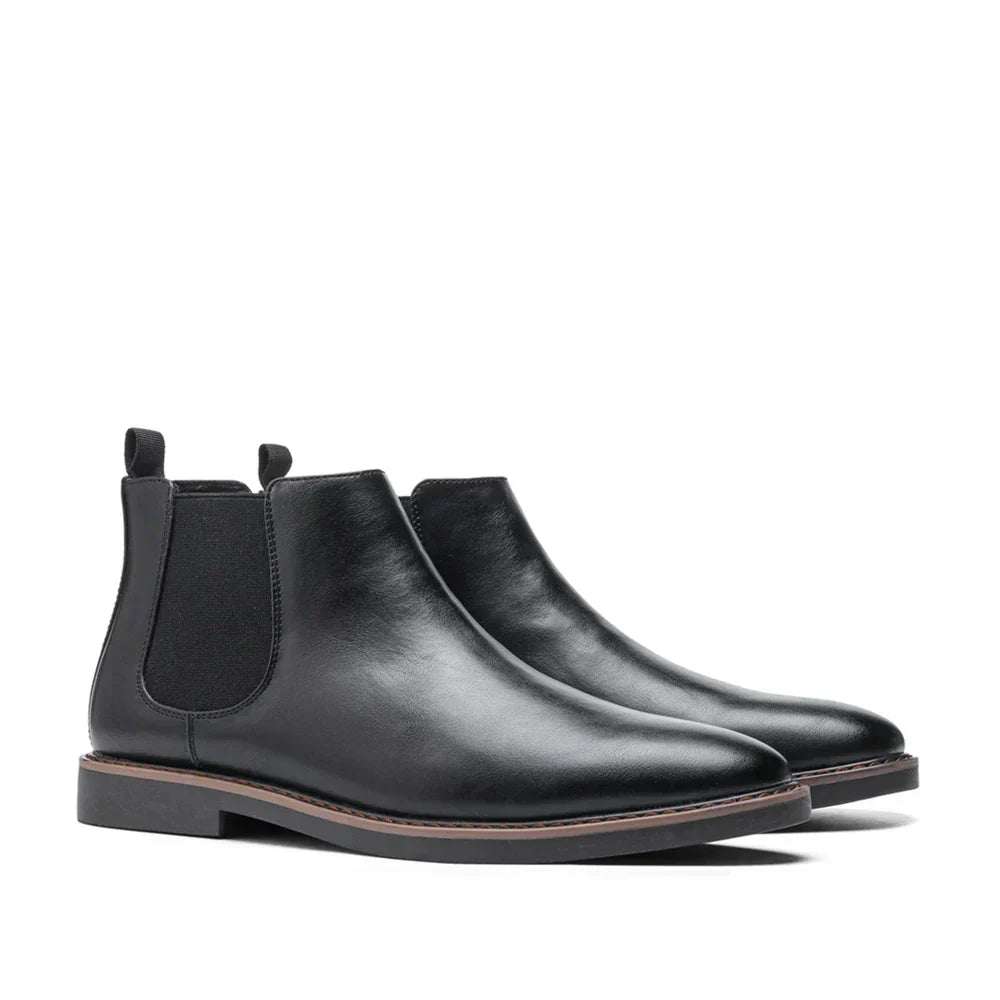 Zwarte Chelsea Boots voor Heren van Leer