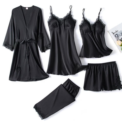 Vrouwelijke Pyjama Set Zachte Zijde Luxe Comfortabel