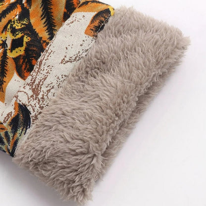 Damesjas Bloemenprint Warm en Comfortabel voor Herfst/Winter
