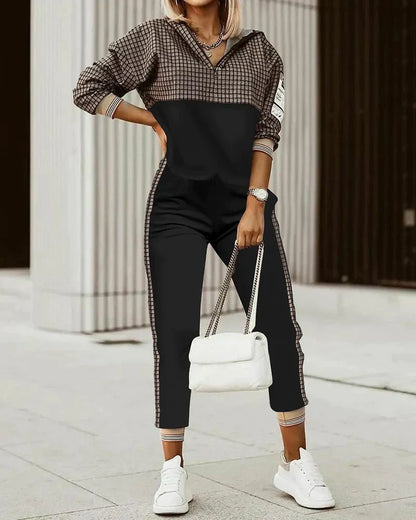 Dames Joggingpak Zacht - Monogram Co-ord Set Sportief