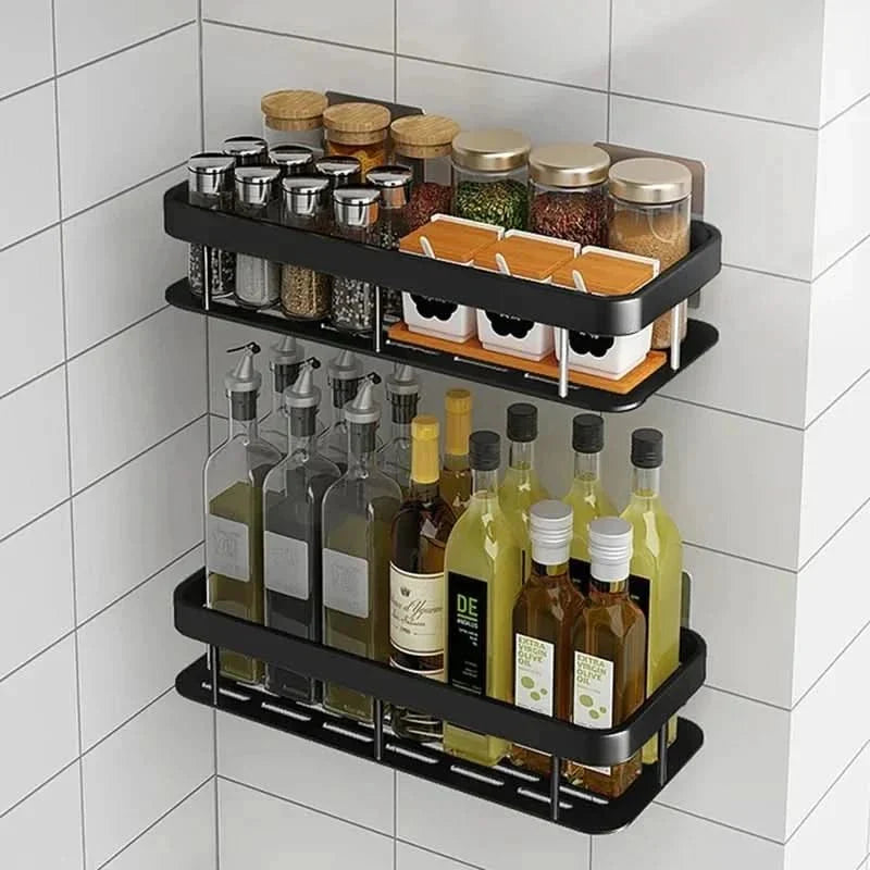 Badkamerplank Zelfklevend Boren ABS RVS Hoekplank Douche Scandinavisch Modern