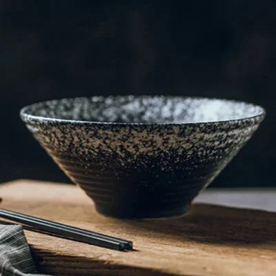 Ramenkom keramiek 18 cm Japans design soepkom noedelkom rijstkom servies keuken handgemaakt