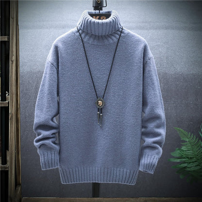 Mannen Trui Turtleneck Warm Modern Dik Breiwerk